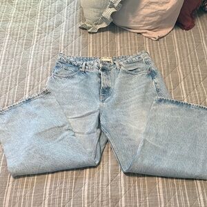 Free People Button-Fly Denim Jeans